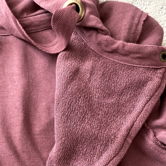 NWOT FREE PEOPLE DISTRESSED HOODIE - Picture 6 of 8